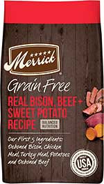 Merrick-Grain-Free-Real-Bison,-Beef-+-Sweet-Potato-Recipe-Dry-Dog-Food Merrick Grain-Free Real Bison, Beef + Sweet Potato Recipe Dry Dog Food