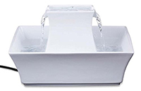 PetSafe Drinkwell Pagoda Pet Water Fountain, Ceramic Drinking Fountain for Cats and Dogs, 70 oz., Carbon Filter PetSafe Drinkwell Pagoda Pet Water Fountain, Ceramic Drinking Fountain for Cats and Dogs, 70 oz., Carbon Filter