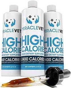 Miracle Vet High Calorie Weight Gainer for Dogs & Cats - 2,400 Calories. Adds Healthy Weight to Pets Fast. Vet-Approved for All Breeds and Ages. All Natural.