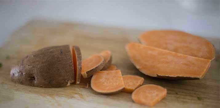 making sweet potato dog chews at home
