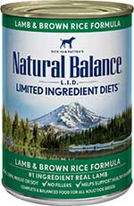 Natural Balance L.I.D. Limited Ingredient Diets Lamb & Brown Rice Formula Canned Dog Food
