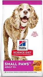Hill's Science Diet Adult 11+ Small Paws Chicken Meal, Barley & Brown Rice Recipe Dry Dog Food