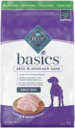 Blue Buffalo Basics Skin & Stomach Care Grain-Free Formula Turkey & Potato Recipe Adult Dry Dog Food