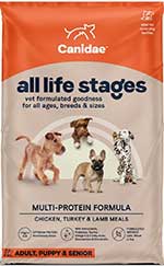 4. CANIDAE All Life Stages Multi-Protein Formula Dry Dog Food