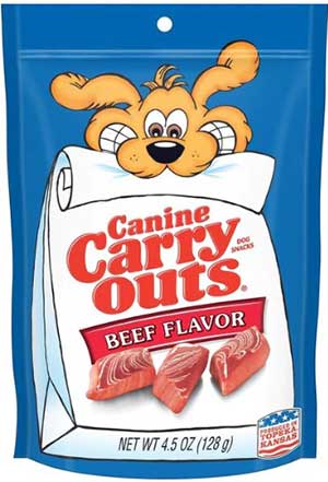 Canine Carry Outs Beef Flavored Dog Treats