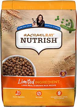Rachael Ray Nutrish Limited Ingredient Lamb Meal & Brown Rice Recipe, Dry Dog Food
